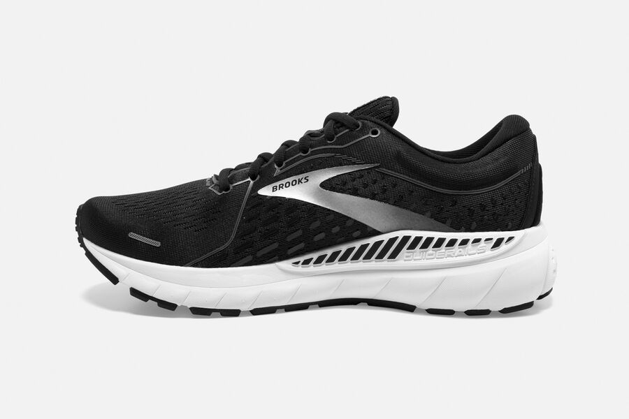 Brooks Adrenaline GTS 21 Road Running Shoes Womens - Black/White - BKYDC-5217